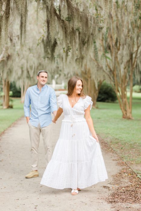 Downtown Charleston engagement session at Hampton Park by SC Photographer Christa Rene Photography