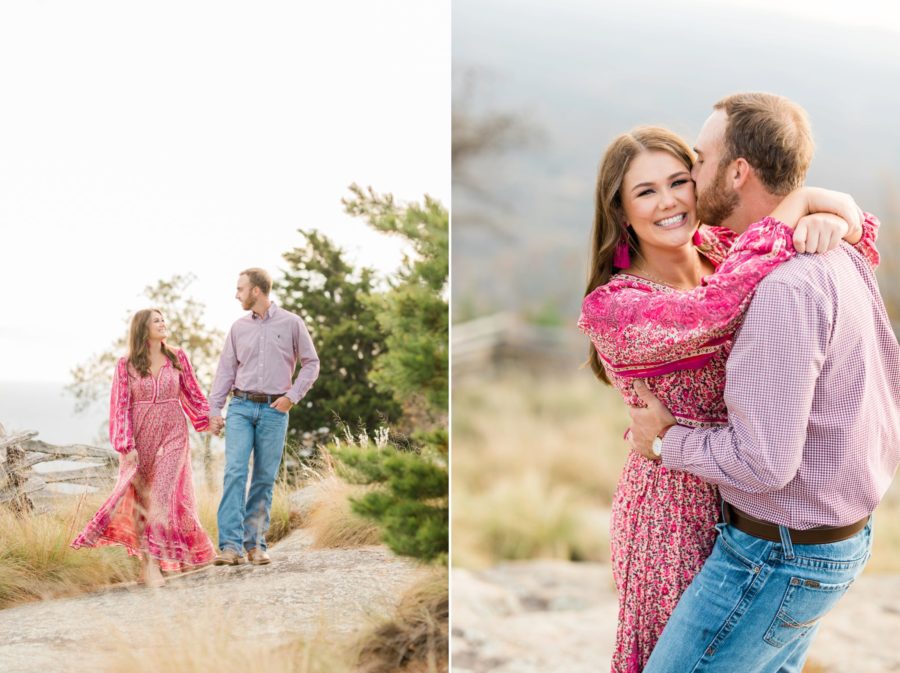 Cliffs at Glassy Engagement Session by Christa Rene Photography