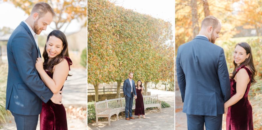 Charlotte Photographer Classic Engagement Session in the NC Arboretum by Christa Rene Photography