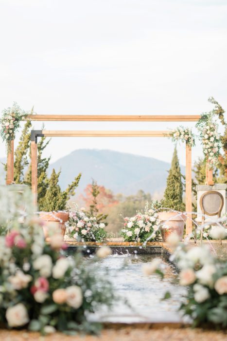 Classic outdoor intimate wedding in the NC Mountains at Hotel Domestique by SC Photogapher Christa Rene Photography