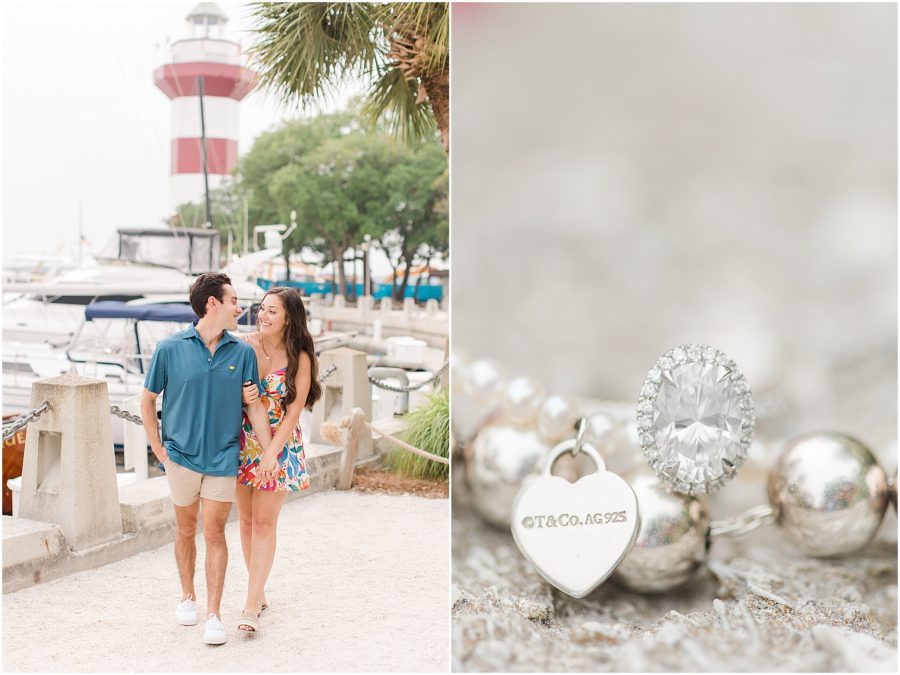 Hilton Head engagement session in Harbour Town by Hilton Head photographer Christa Rene Photography