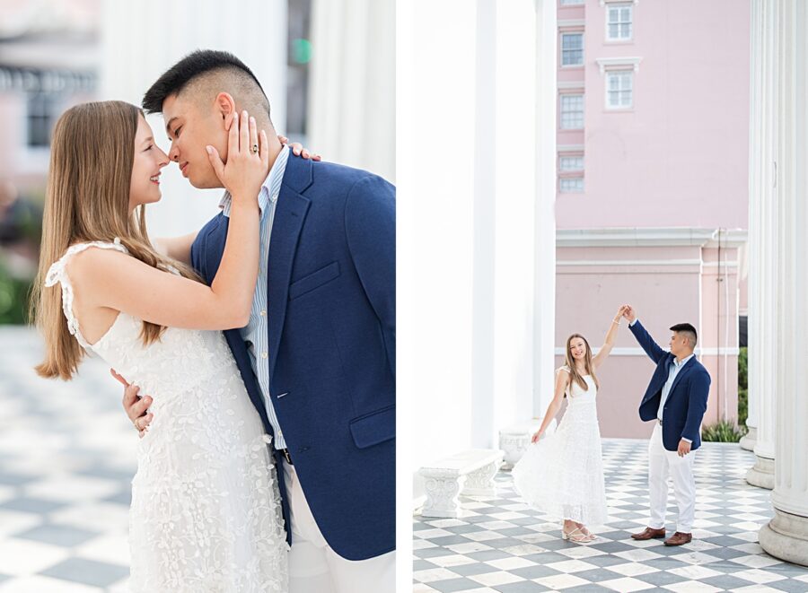 Charleston, SC engagement session in downtown